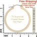 Ce233 30mm Forever Gold or Silver Swarovski Crystal Hoops 1020001-Silver